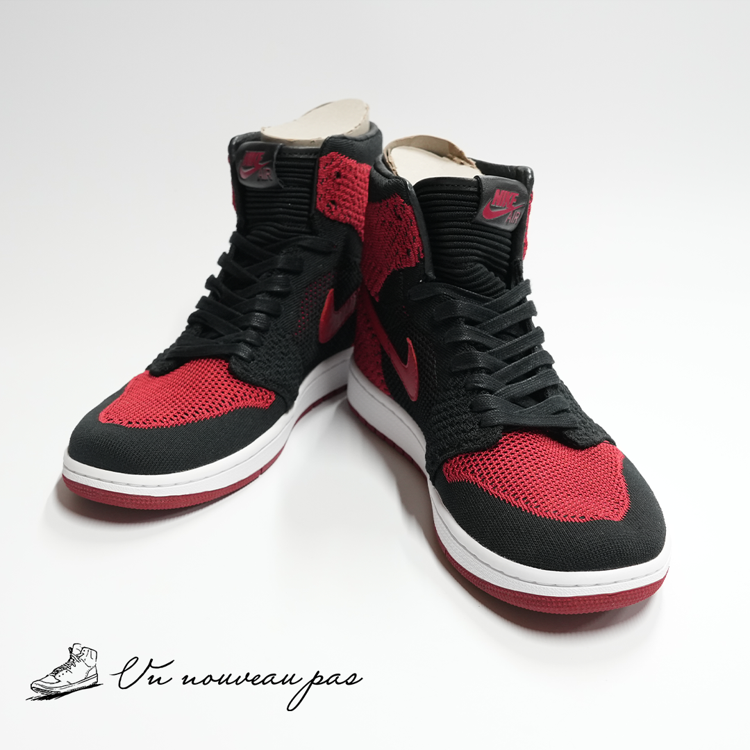 (919704 001)Nike Air Jordan 1 Retro High Flyknit Bred