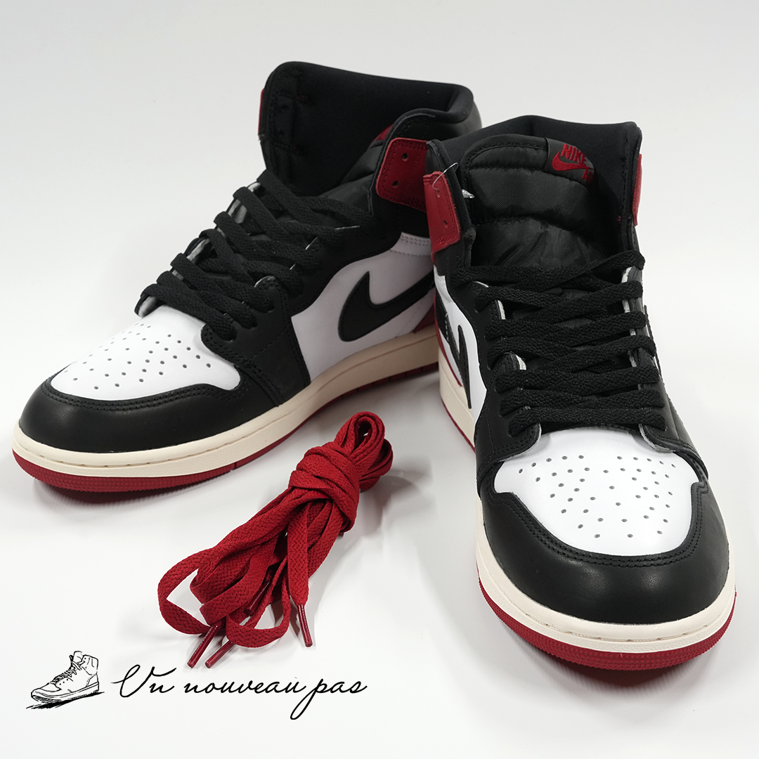 (DZ5485 106)Nike Air Jordan 1 Retro High OG Black Toe Reimagined