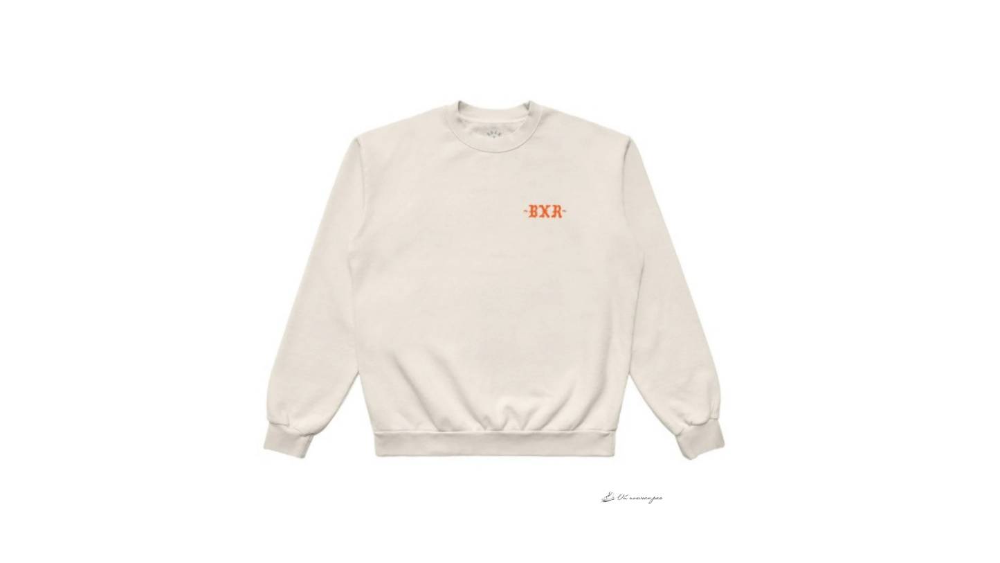 Born X Raised – UNCONDITIONAL LOVE CREWNECK (CREAM / 2XL)