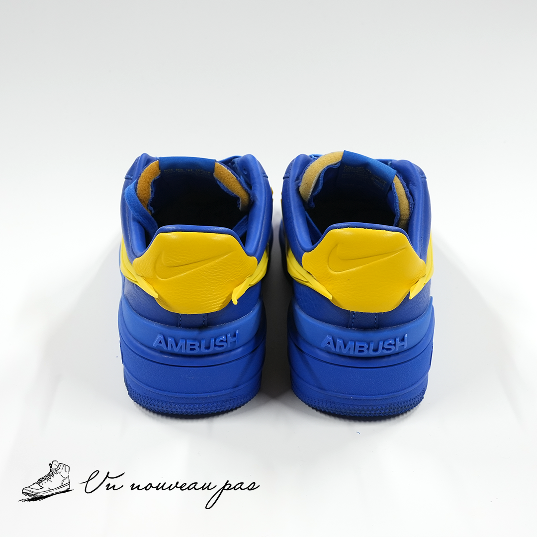(中古）（DV3464 400）AMBUSH × Nike Air Force 1 Low "Game Royal and Vivid Sulfur"