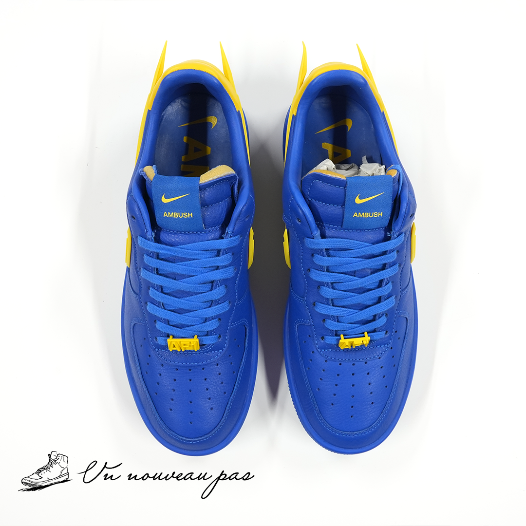 (中古）（DV3464 400）AMBUSH × Nike Air Force 1 Low "Game Royal and Vivid Sulfur"