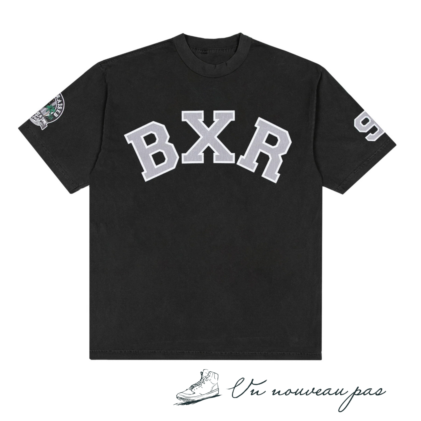 BXR COLLEGE TEE VINTAGE BLACK　