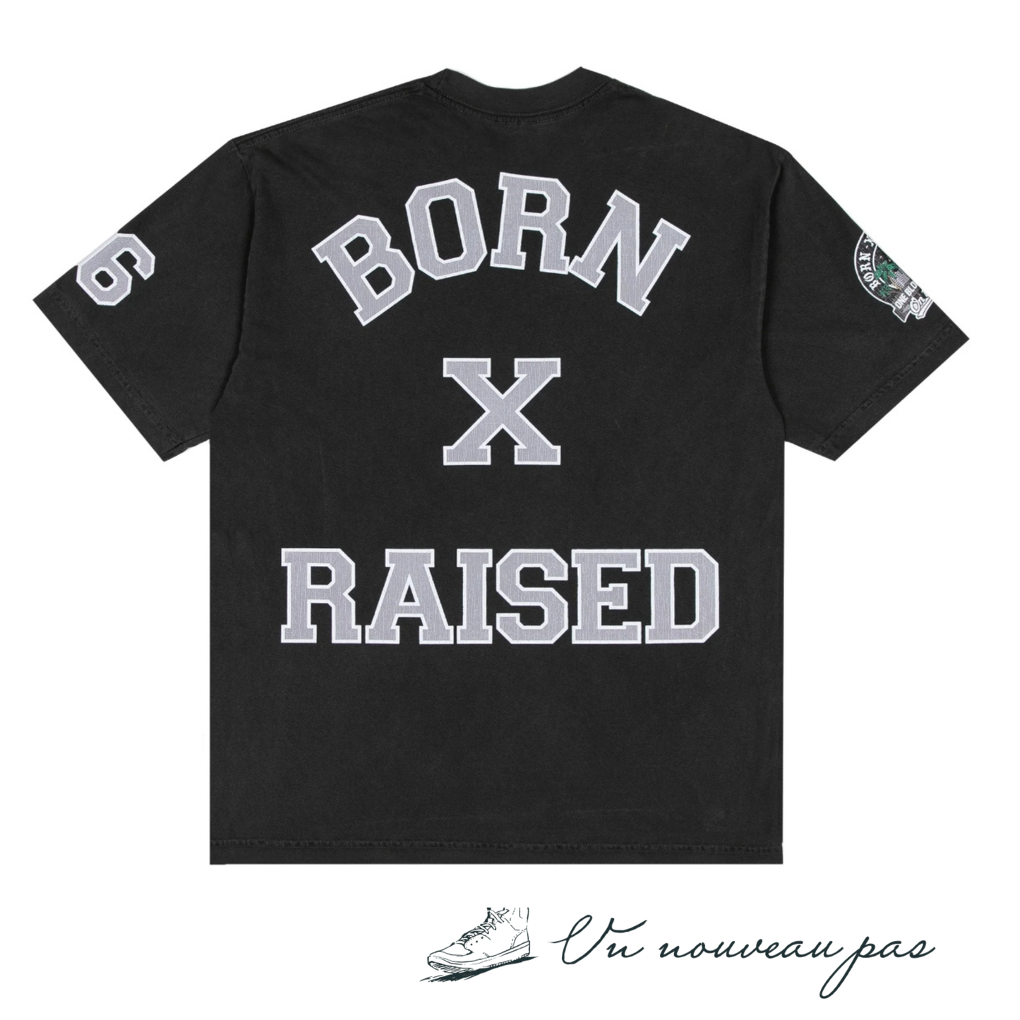 BXR COLLEGE TEE VINTAGE BLACK　
