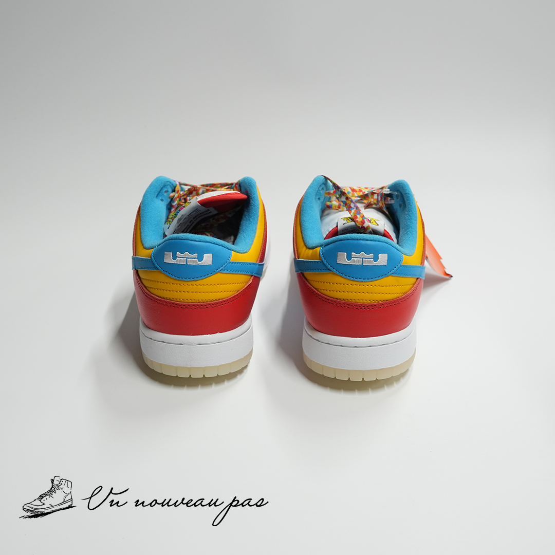 (DH8009 600)FRUiTY PEBBLES™ × Nike Dunk Low QS Habanero RedDark SulfurLaser Blue