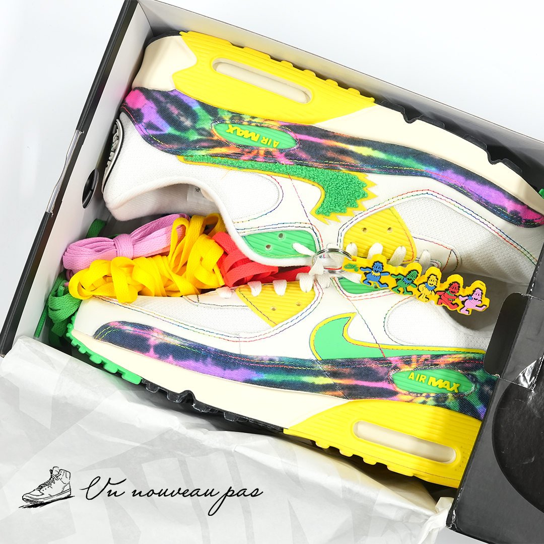 (IM2511 100)Grateful Dead × University of Oregon × Nike Air Max 90 Grateful Ducks