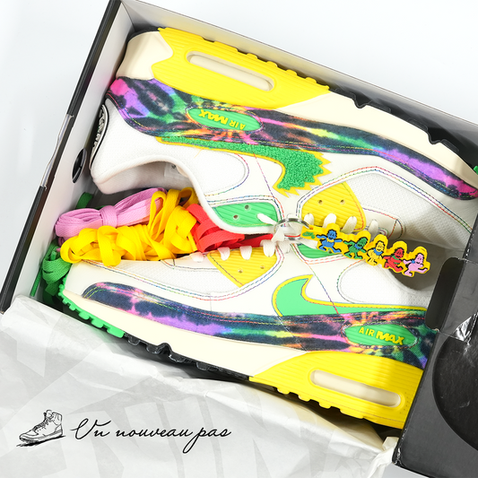 (IM2511 100)Grateful Dead × University of Oregon × Nike Air Max 90 Grateful Ducks