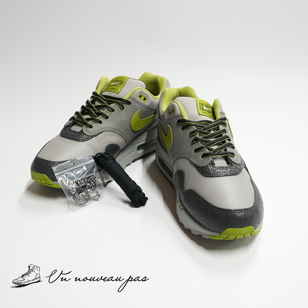 （中古）（HF3713 002）HUF × Nike Air Max 1 "Anthracite and Medium Grey"