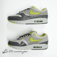 （中古）（HF3713 002）HUF × Nike Air Max 1 "Anthracite and Medium Grey"