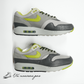 （中古）（HF3713 002）HUF × Nike Air Max 1 "Anthracite and Medium Grey"