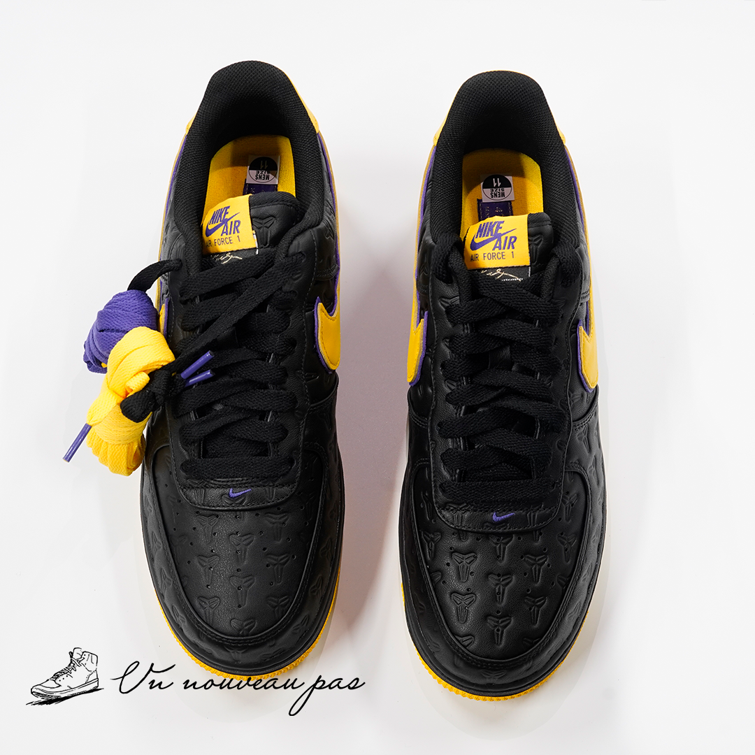 Kobe Bryant × Nike Air Force 1 Low BlackVarsity Maize (HV5122-001) (Serial Numbered8000 pairs)