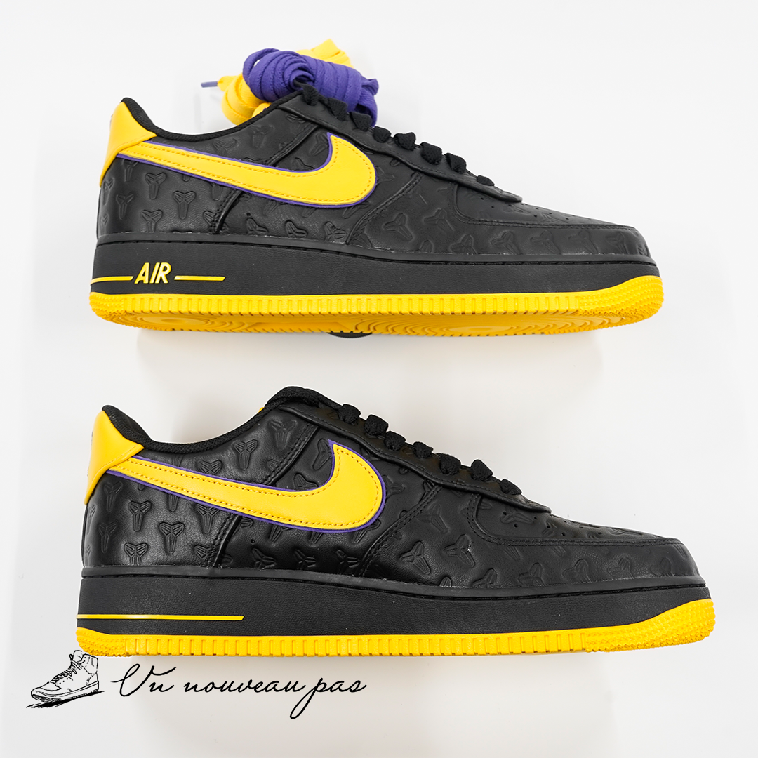 Kobe Bryant × Nike Air Force 1 Low BlackVarsity Maize (HV5122-001) (Serial Numbered8000 pairs)
