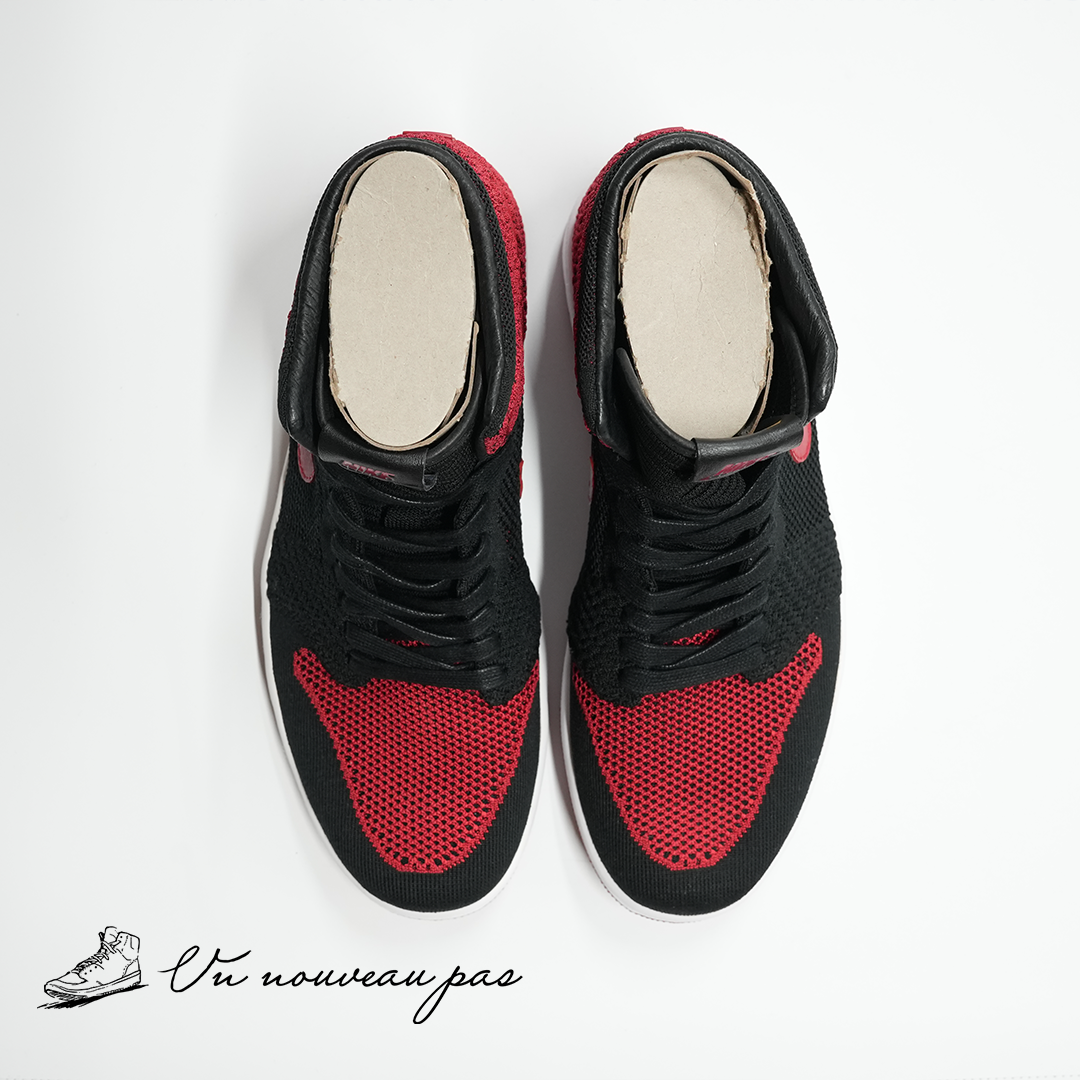 （919704 001）Nike Air Jordan 1 Retro High Flyknit Bred