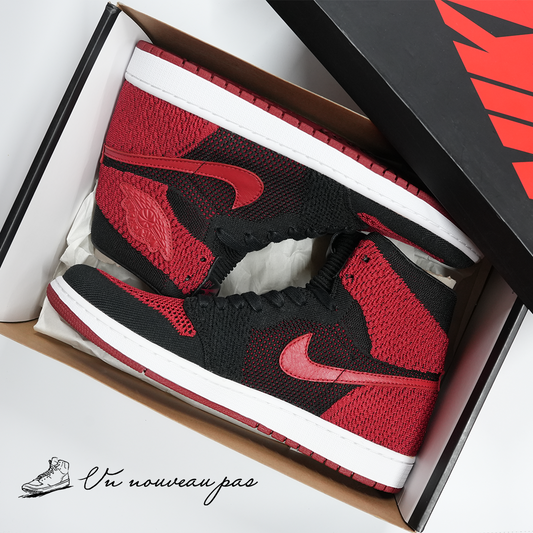 （919704 001）Nike Air Jordan 1 Retro High Flyknit Bred
