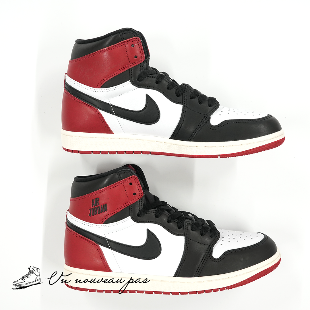 (DZ5485 106)Nike Air Jordan 1 Retro High OG Black Toe Reimagined