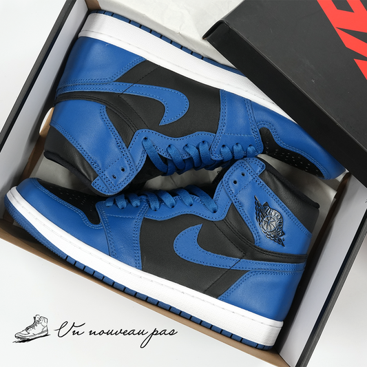 (555088 404)Nike Air Jordan 1 Retro High OG Dark Marina Blue