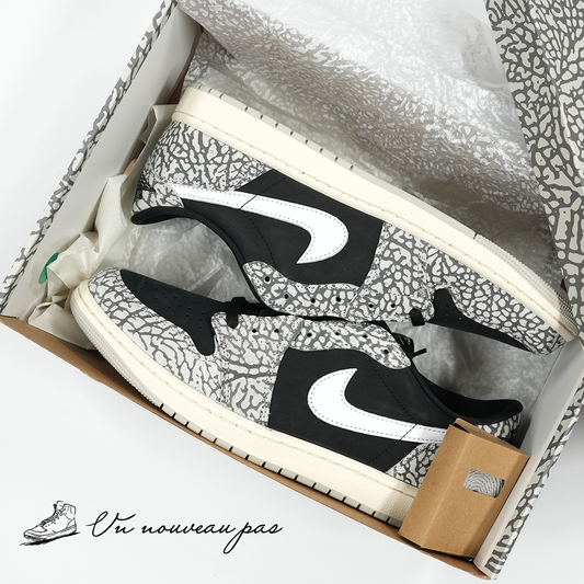 (CZ0790 001)Nike Air Jordan 1 Retro Low OG "Black Cement"