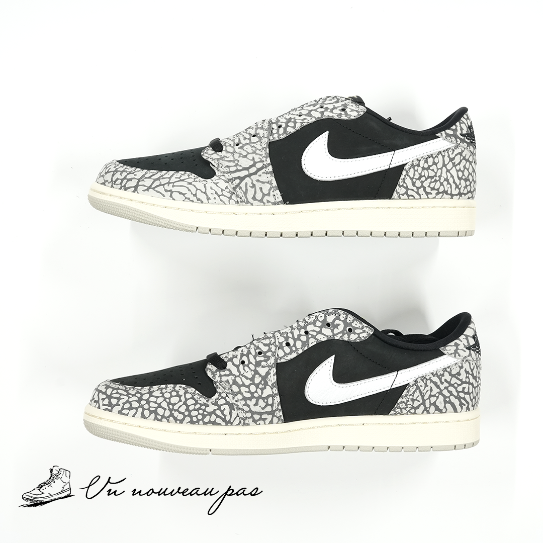 (CZ0790 001)Nike Air Jordan 1 Retro Low OG "Black Cement"