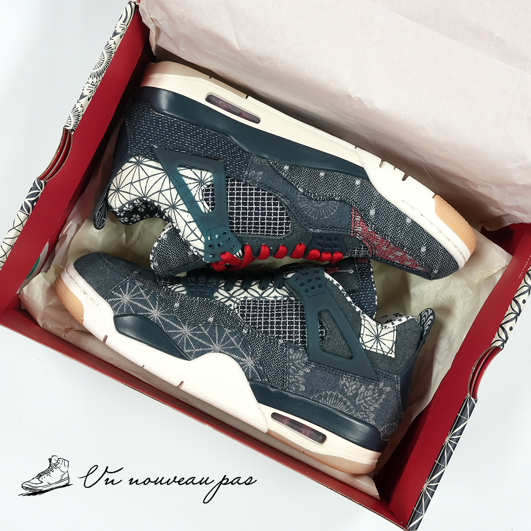 (CW0898 400)Nike Air Jordan 4 SE "SASHIKO"