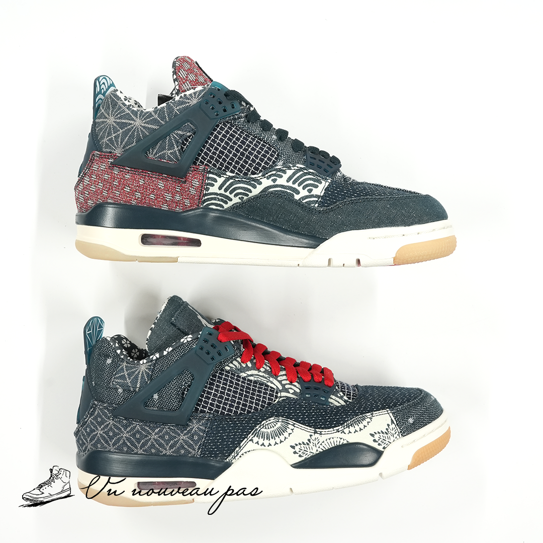 (CW0898 400)Nike Air Jordan 4 SE "SASHIKO"