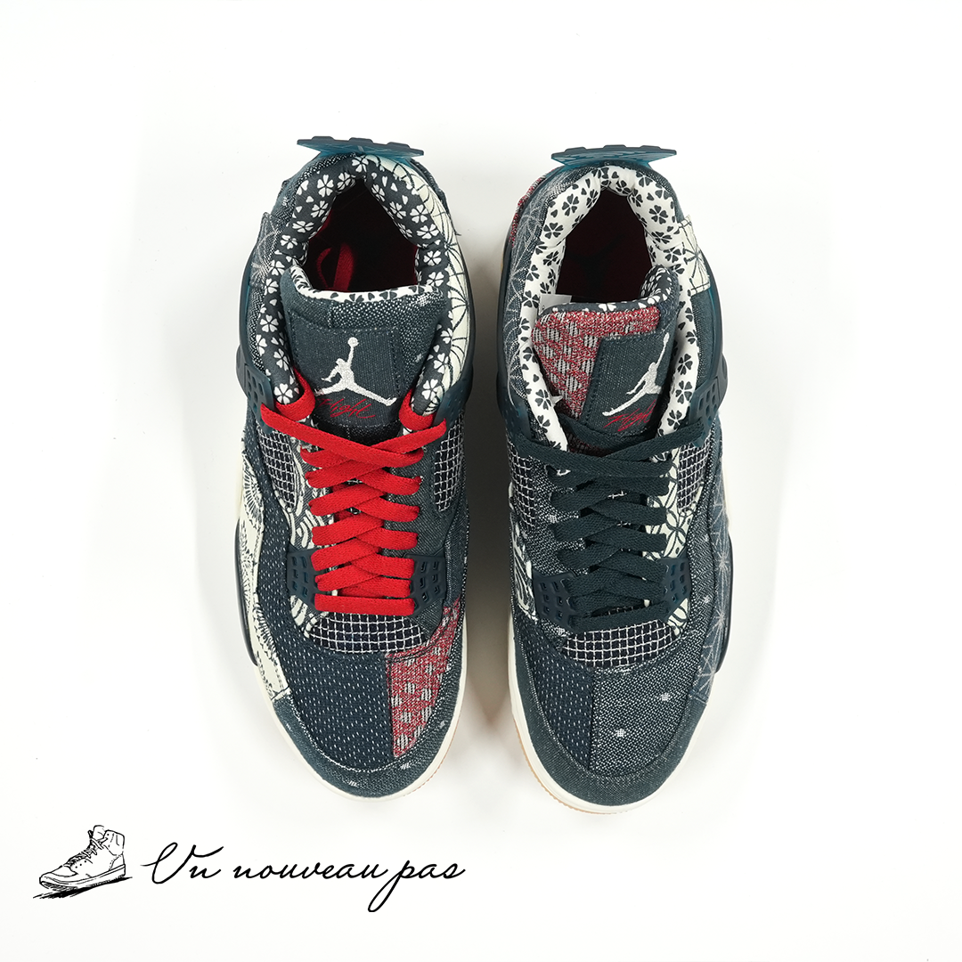 (CW0898 400)Nike Air Jordan 4 SE "SASHIKO"
