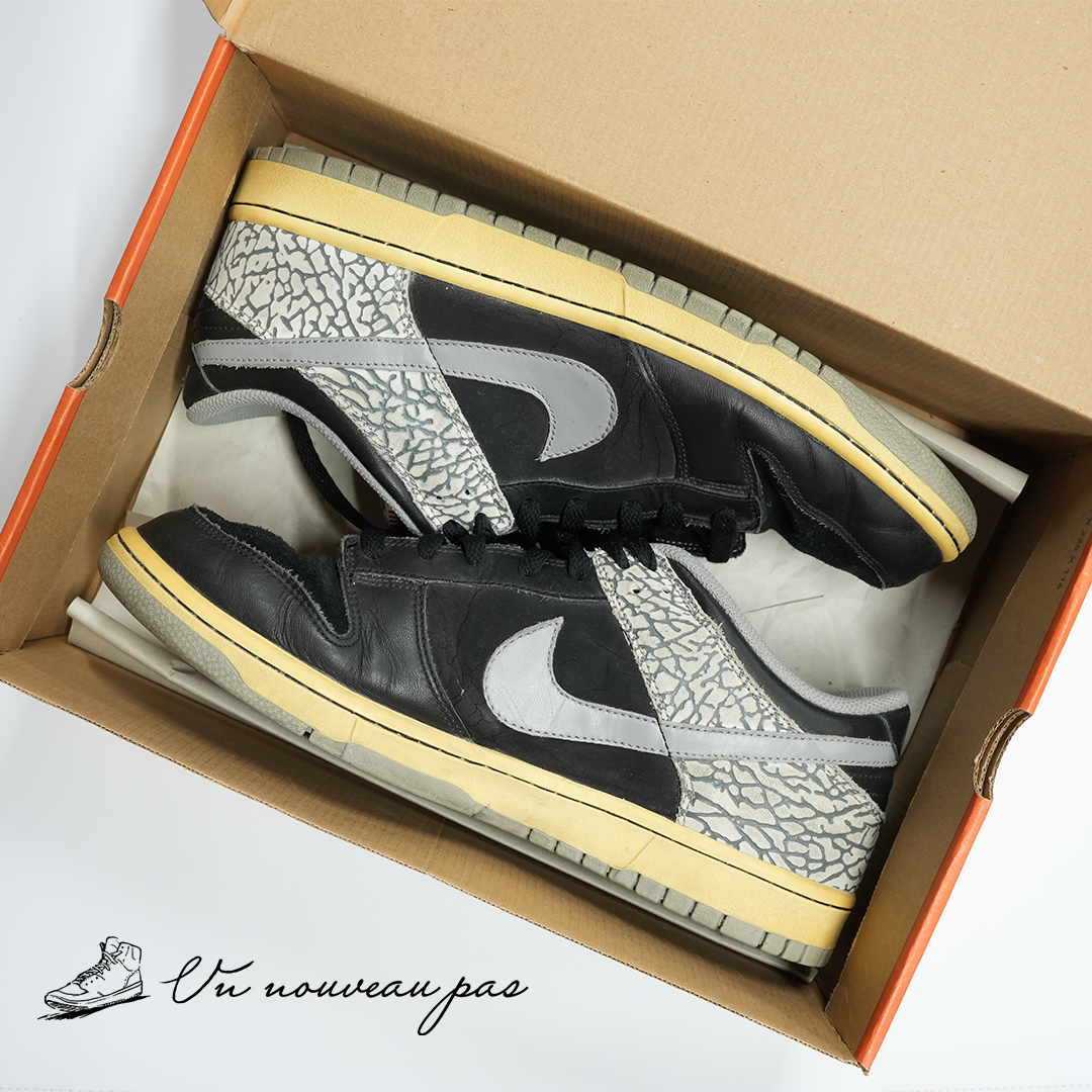 （中古）（304714 905）Nike Dunk Low CL "J-Pack Black Cement" (2009)