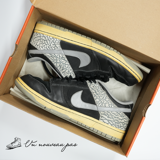 （中古）（304714 905）Nike Dunk Low CL "J-Pack Black Cement" (2009)