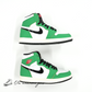 Nike Women's Air Jordan 1 High OG Lucky GreenWhite-Sail-Black(美中古）