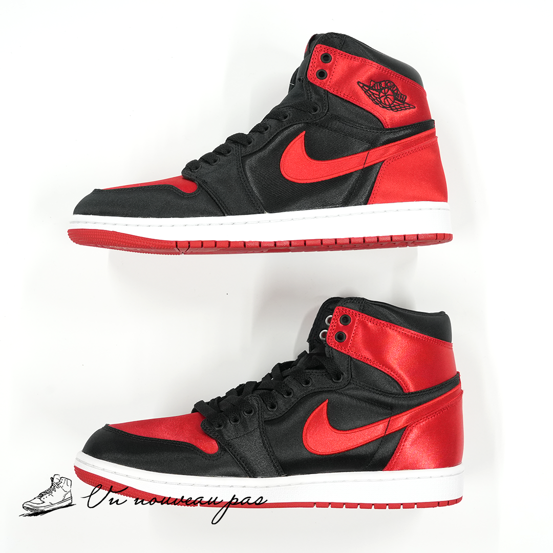 Nike Women's Air Jordan 1 Retro High OG Satin Bred