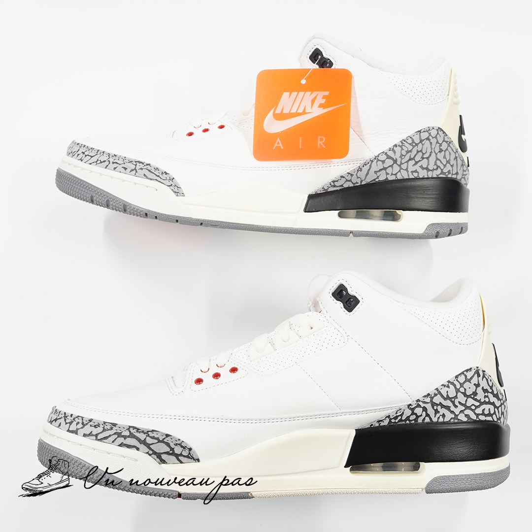 (DN3707 100)Nike Air Jordan 3 Retro "White Cement Reimagined"