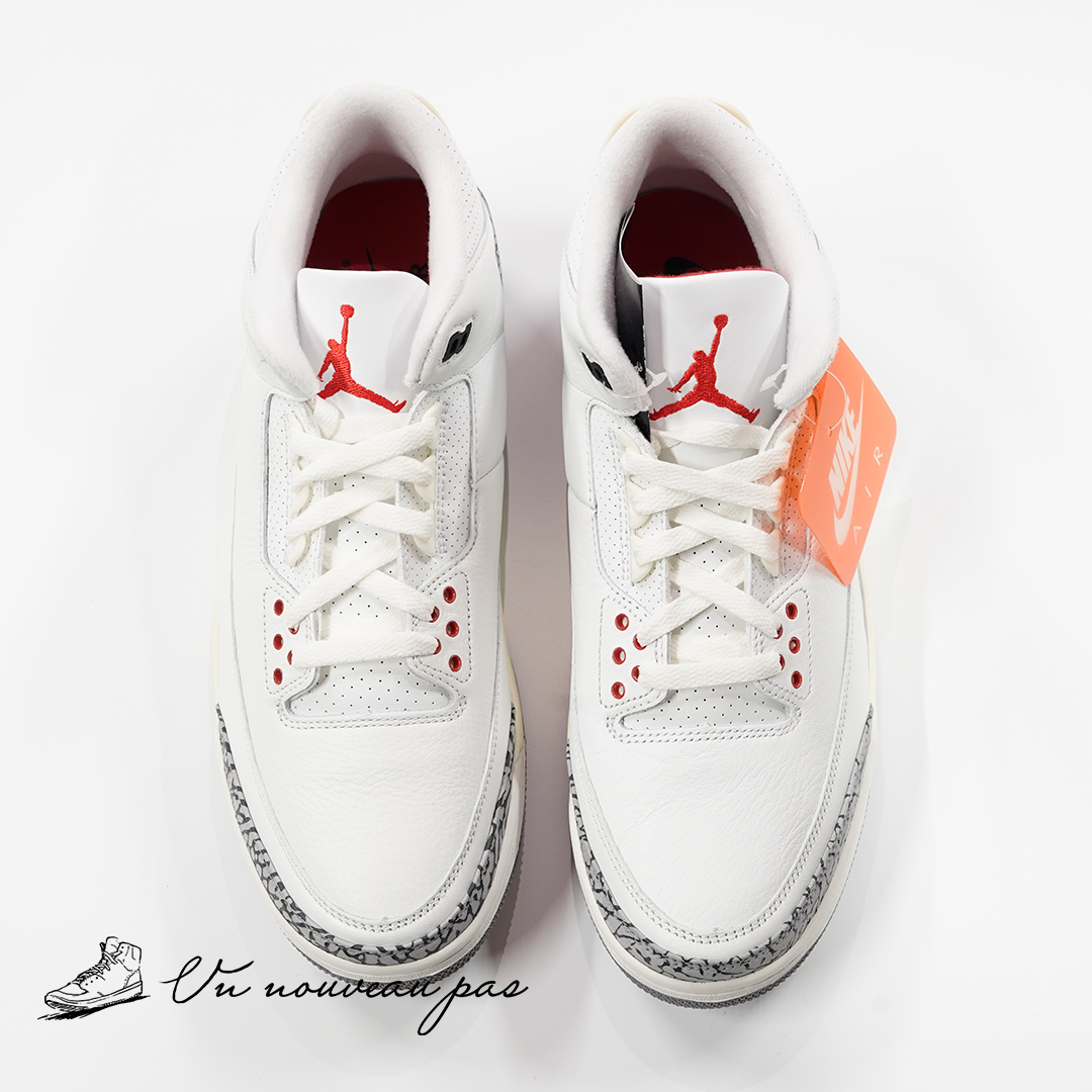 (DN3707 100)Nike Air Jordan 3 Retro "White Cement Reimagined"