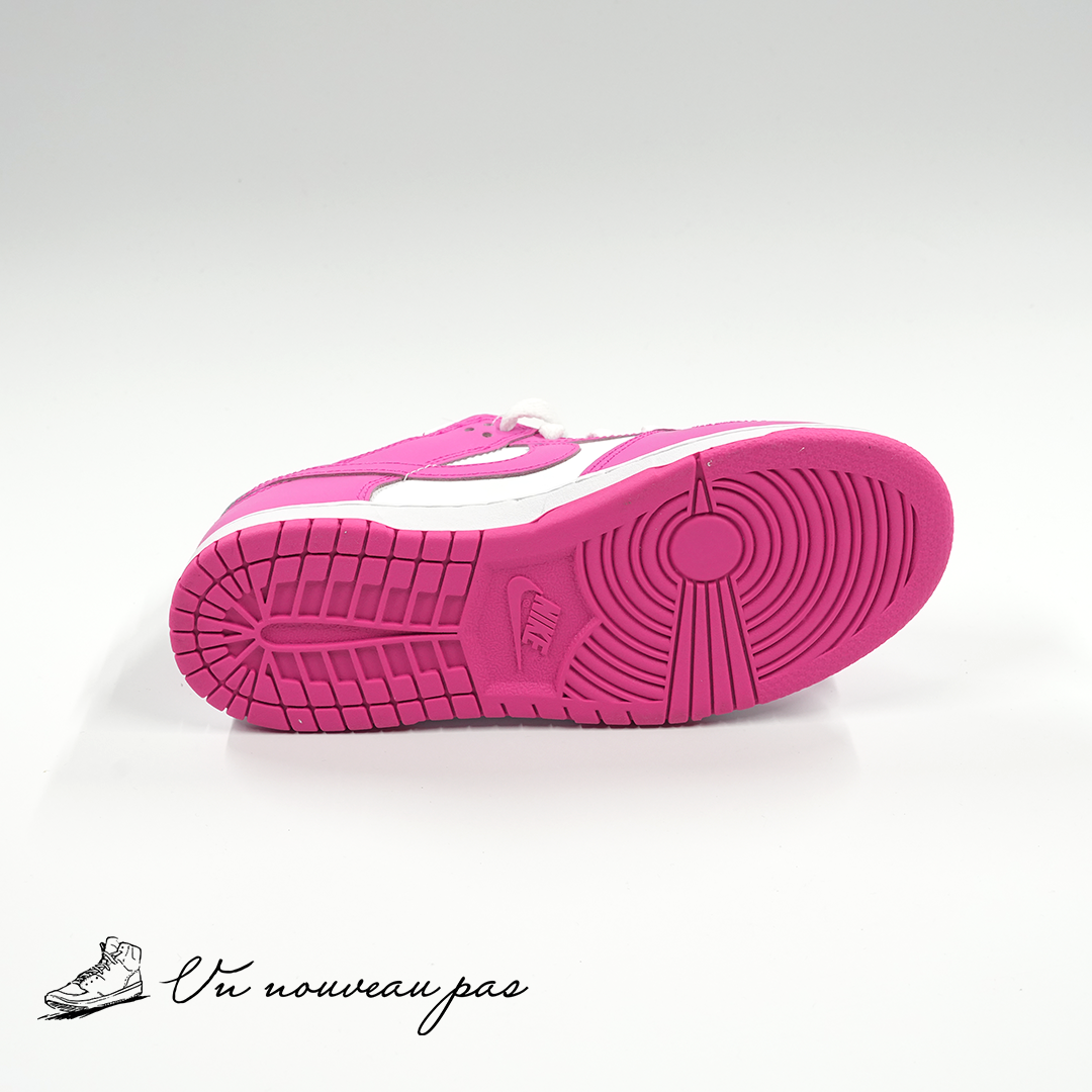 (FB9108 102)Nike PS Dunk Low WhiteLaser Fuchsia
