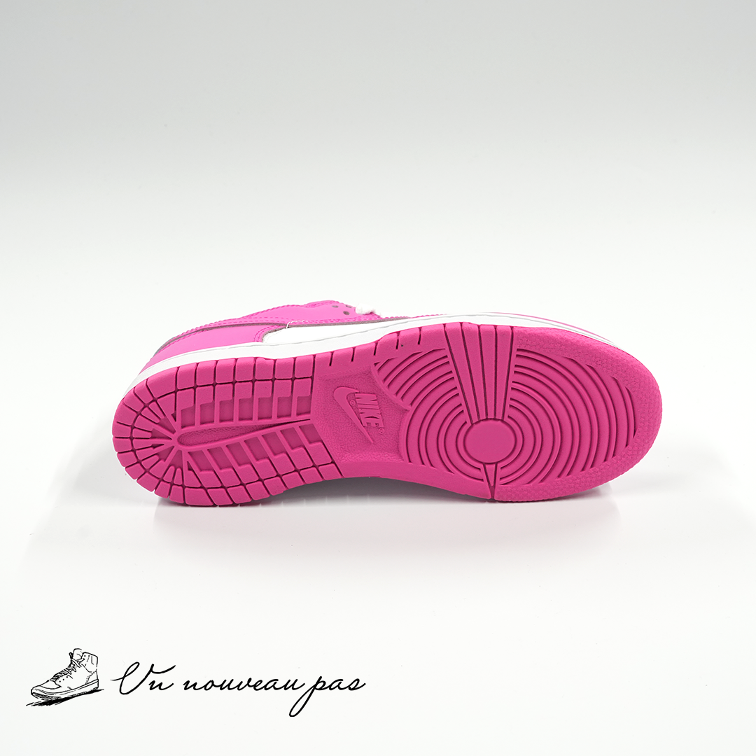 (FB9108 102)Nike PS Dunk Low WhiteLaser Fuchsia