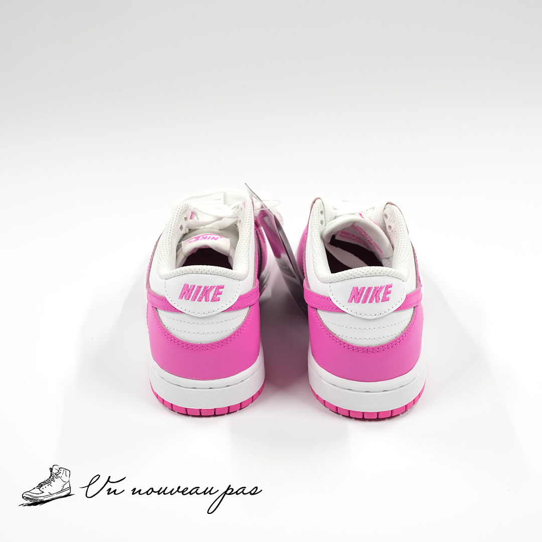 (FB9108 102)Nike PS Dunk Low WhiteLaser Fuchsia