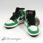 Nike Women's Air Jordan 1 High OG Lucky GreenWhite-Sail-Black(美中古）