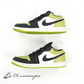 （中古）（DX4446 301）Nike Women's Air Jordan 1 Low "Vivid Green Snakeskin"