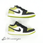 （中古）（DX4446 301）Nike Women's Air Jordan 1 Low "Vivid Green Snakeskin"
