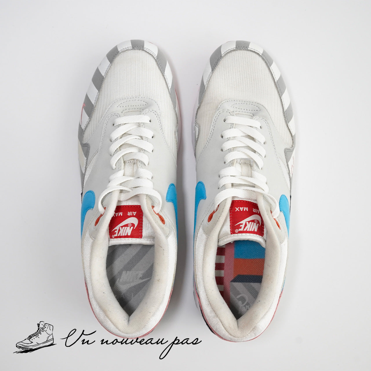 (中古)(AT3057 100)Parra × Nike Air Max 1 "White/Pure Platinum"