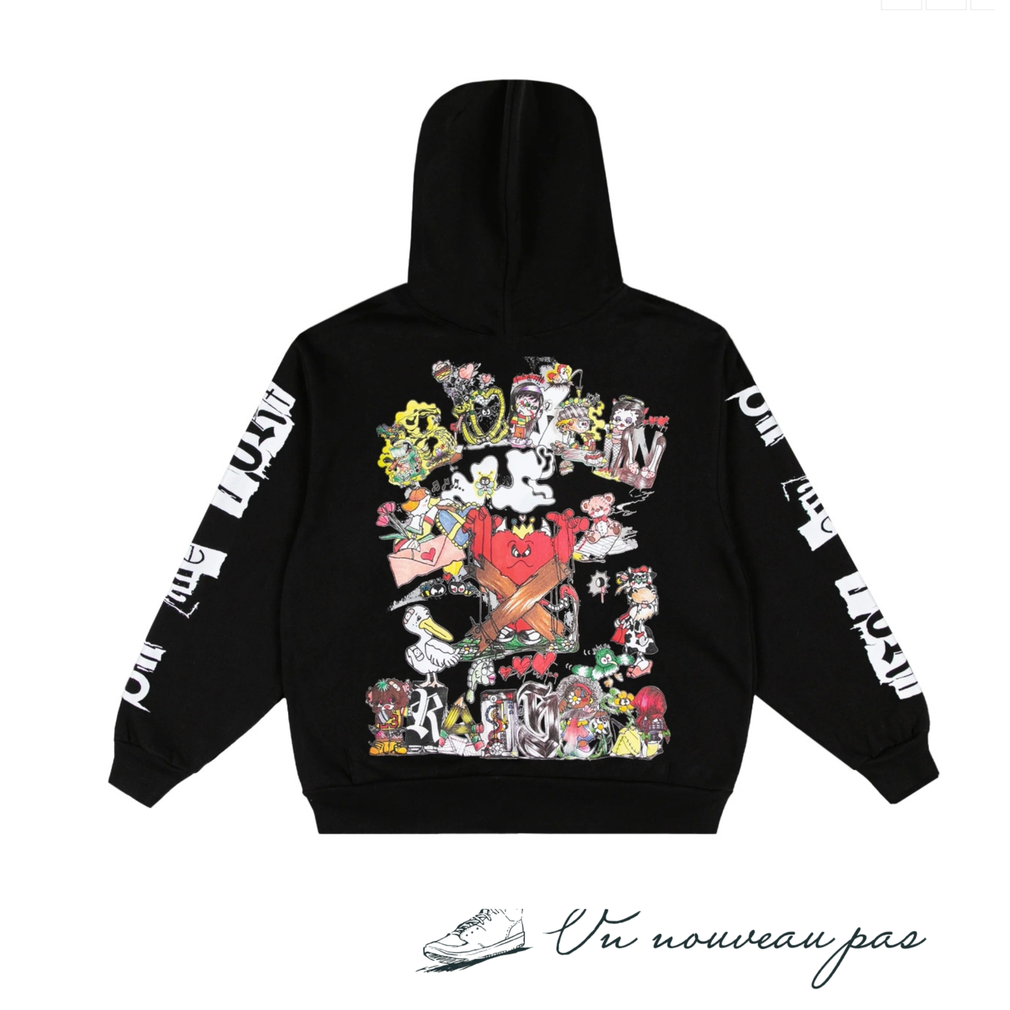 STEAL MY SUNSHINE ZIP-UP HOODIE BLACK