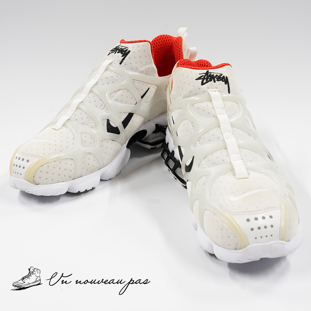 (中古）（CJ9918 100）Stussy × Nike Air Zoom Kukini "White/Red"