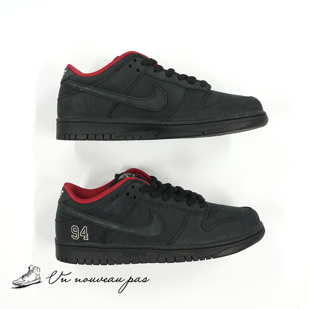 (HQ8487 001)Supreme × Nike SB Dunk Low Black (25FW Week2)