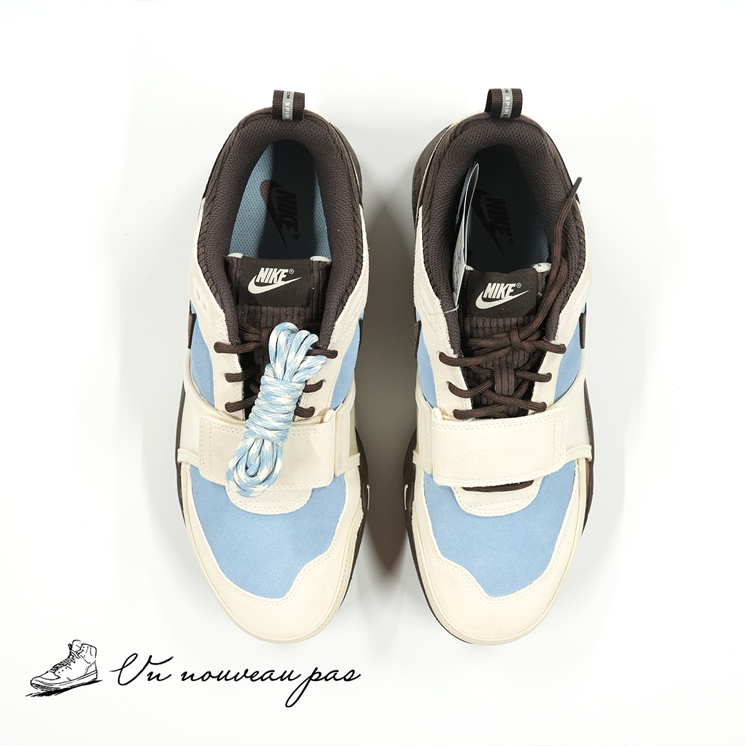 (HQ3072 400)Travis Scott × Nike Zoom Field Jaxx Pale Ivory and Leche Blue