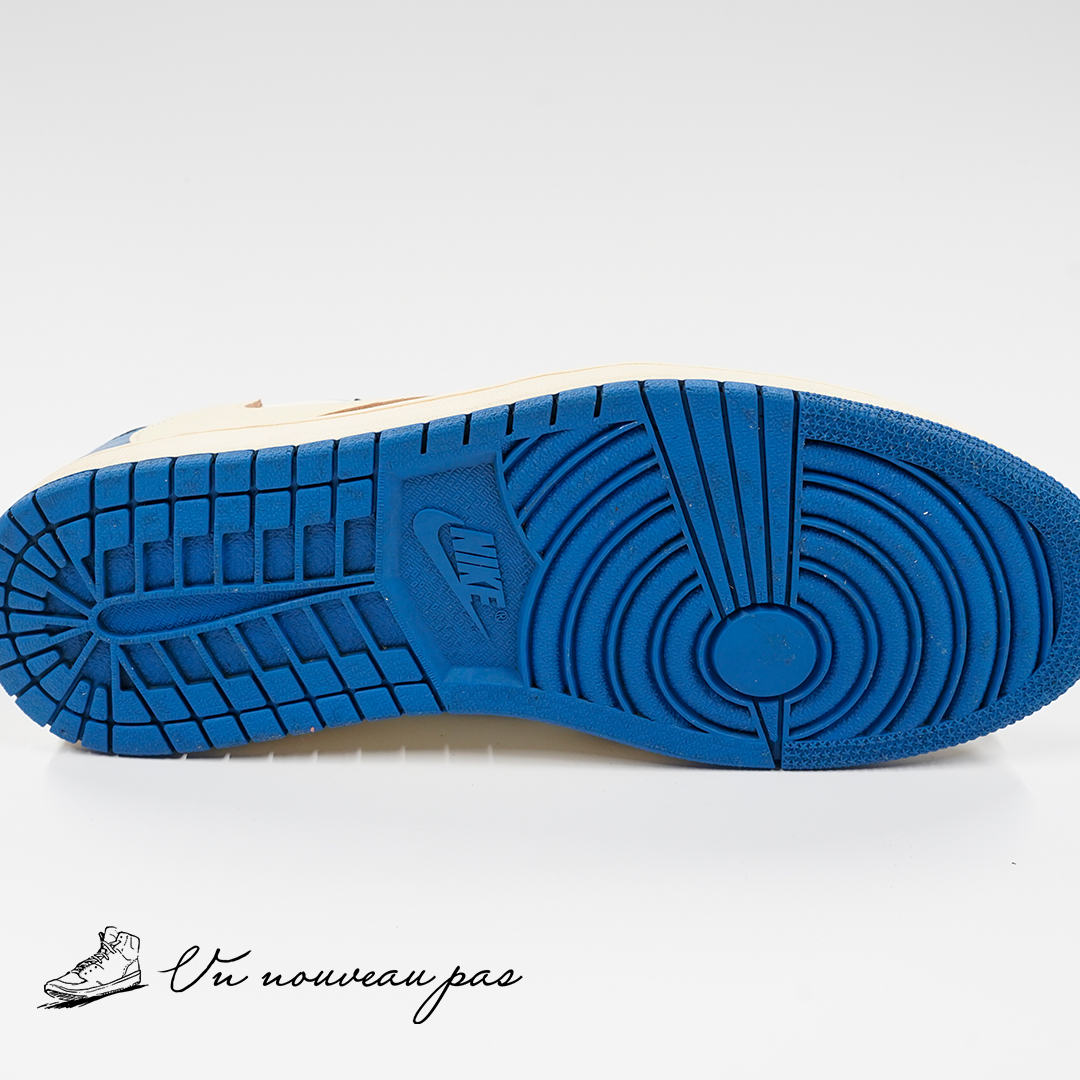 (DM7866 140)Travis Scott × fragment design × Nike Air Jordan 1 Low OG SP Military Blue