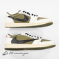 (DM7866 200)Travis Scott × Nike Air Jordan 1 Low OG SP "Reverse Olive"