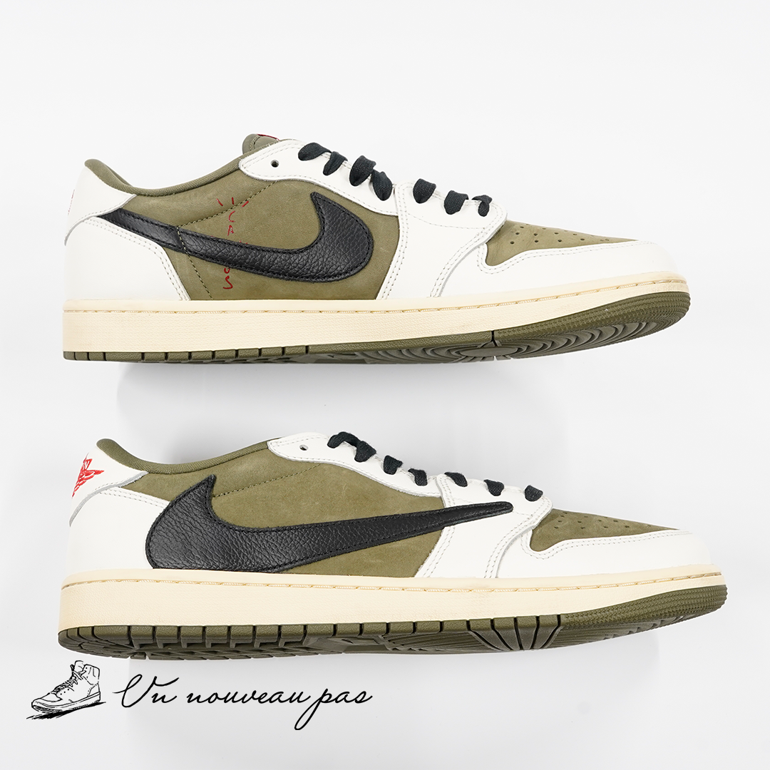 (DM7866 200)Travis Scott × Nike Air Jordan 1 Low OG SP "Reverse Olive"
